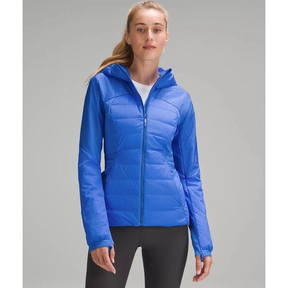 Lululemon Down For It All Jacket Pipe Dream Blue Women’s 12 Slim Fit PrimaLoft - Picture 2 of 13